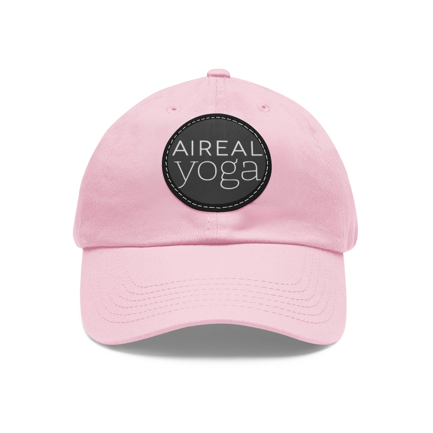 AIREAL Yoga patch hat | Dad Hat with Round Leather Patch