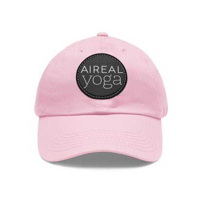 AIREAL Yoga patch hat | Dad Hat with Round Leather Patch