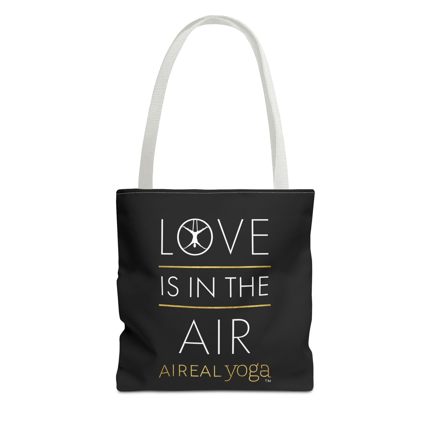 Love Is In The Air Tote Bag | Aerial Yoga Typography Tote