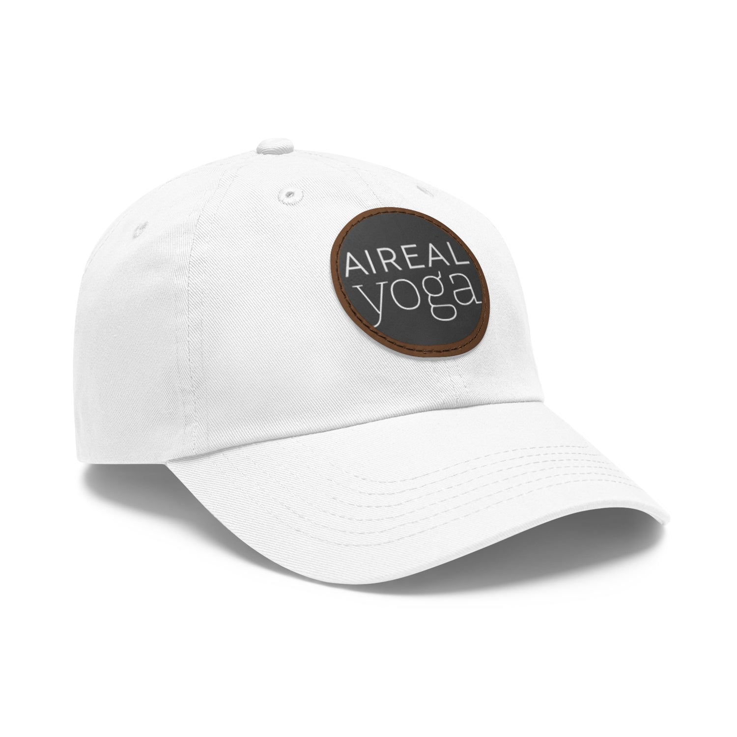 AIREAL Yoga patch hat | Dad Hat with Round Leather Patch