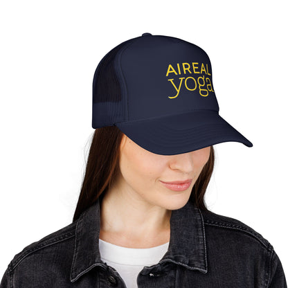 Aireal Yoga Trucker Cap | Embroidered Yoga Hat