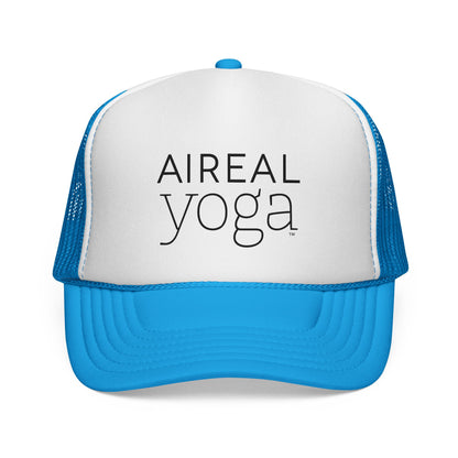 AIREAL yoga Trucker Cap | Embroidered Mesh Hat, Fitness Activewear