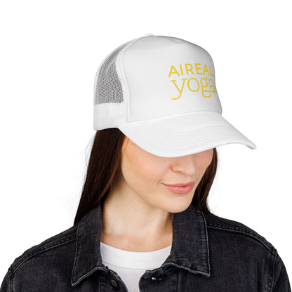 Aireal Yoga Trucker Cap | Embroidered Yoga Hat