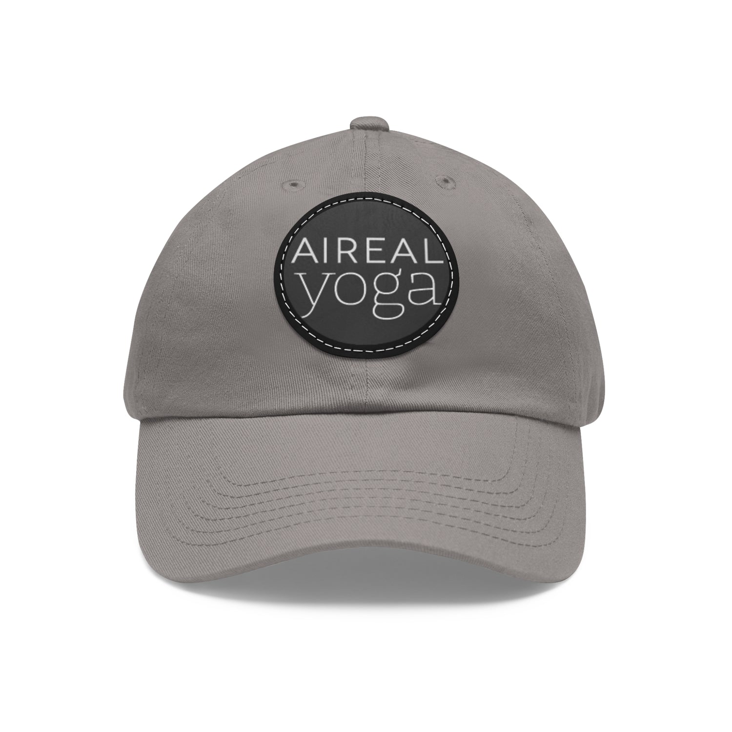 AIREAL Yoga patch hat | Dad Hat with Round Leather Patch