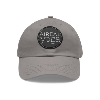AIREAL Yoga patch hat | Dad Hat with Round Leather Patch