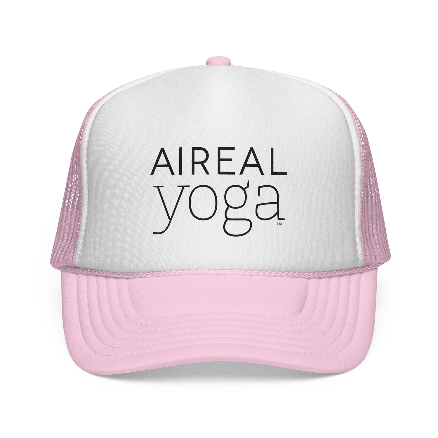 AIREAL yoga Trucker Cap | Embroidered Mesh Hat, Fitness Activewear