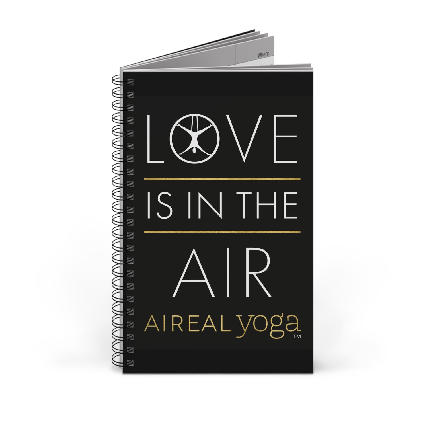 Love Is In The Air Spiral Journal | AIREAL yoga notebook