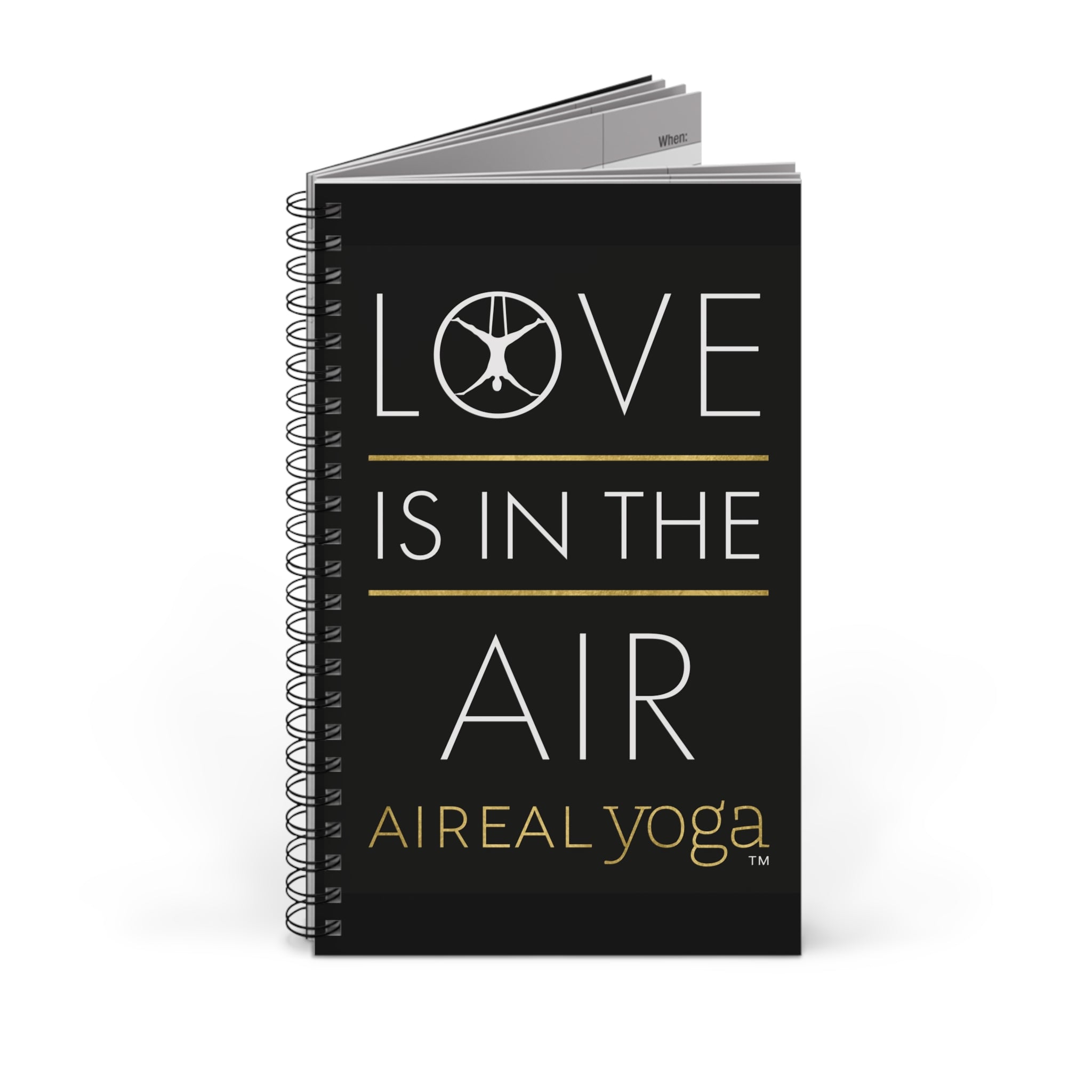 Love Is In The Air Spiral Journal | AIREAL yoga notebook