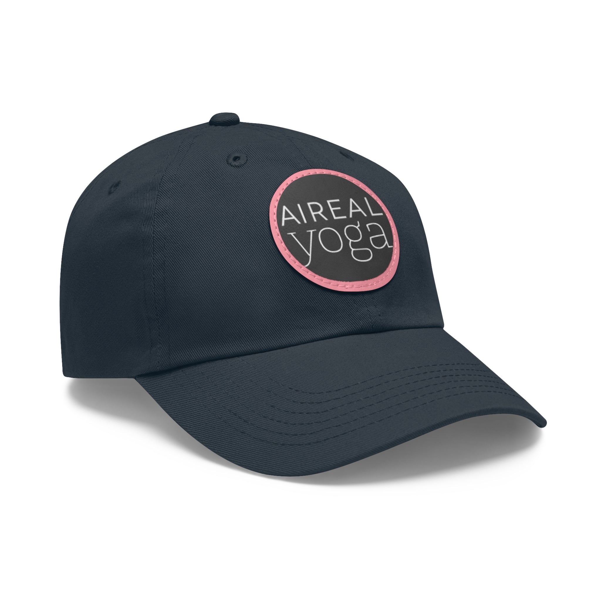 AIREAL Yoga patch hat | Dad Hat with Round Leather Patch