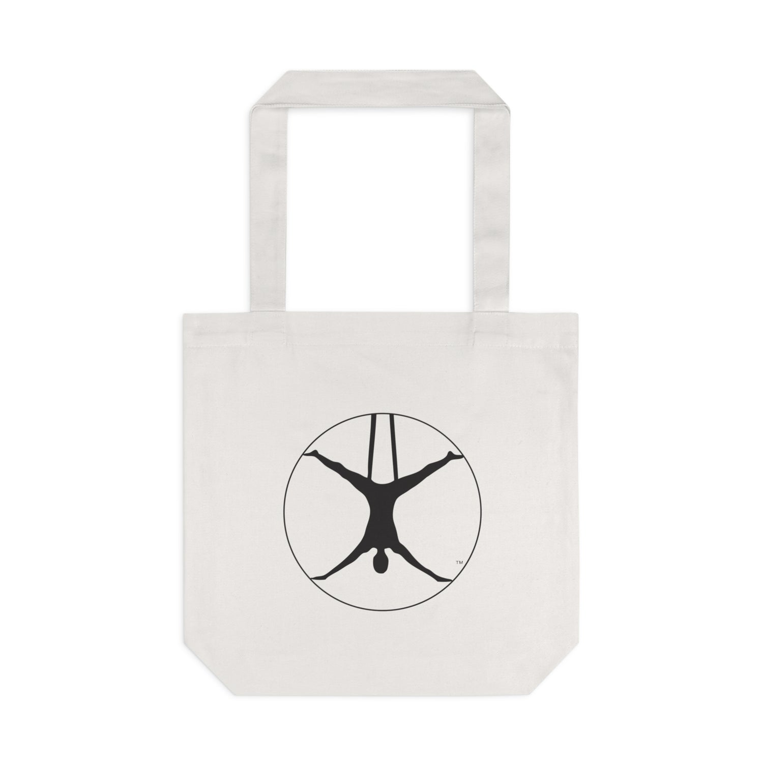 Aerial Yoga Silhouette Tote Bag | Aerialist Canvas Yoga Tote