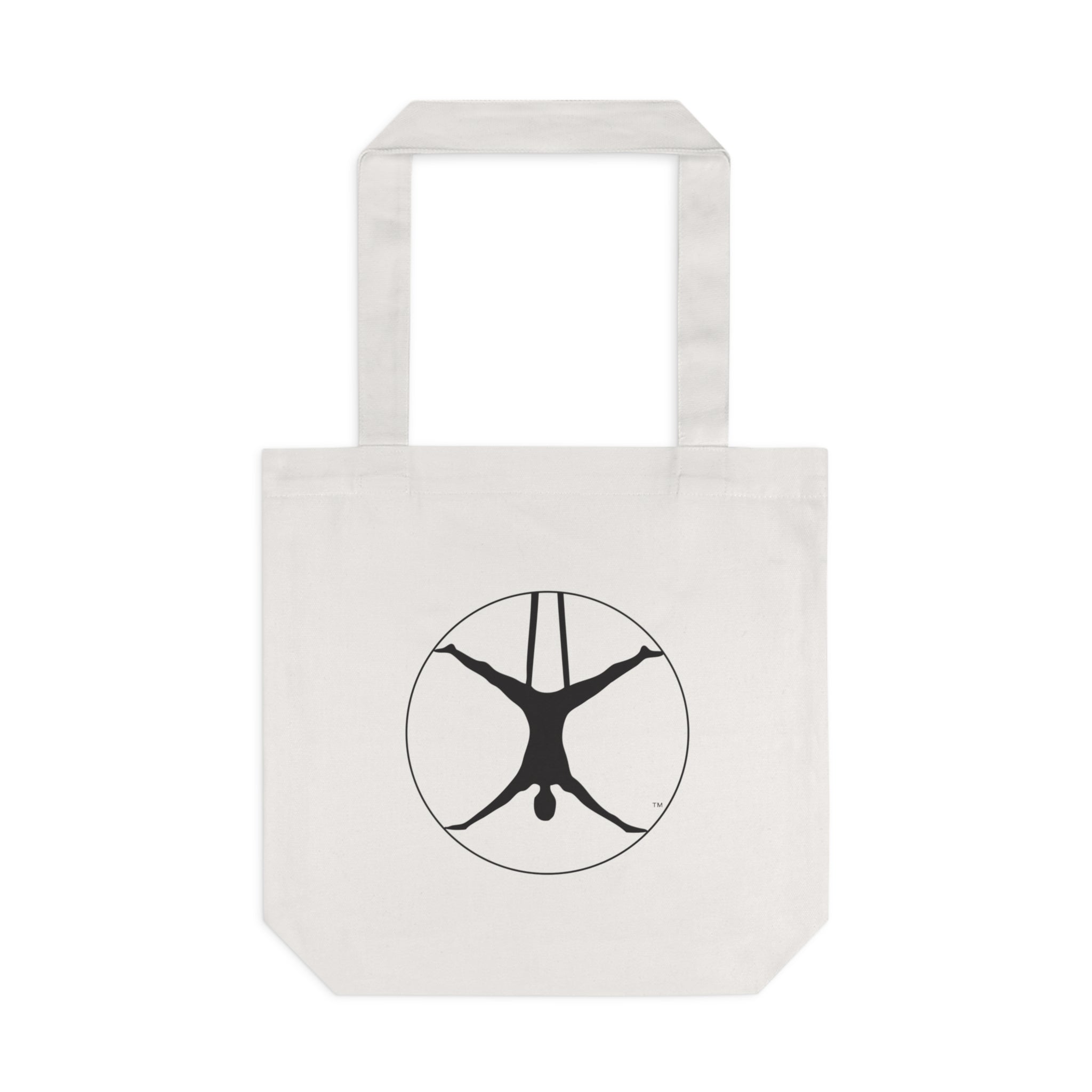 Aerial Yoga Silhouette Tote Bag | Aerialist Canvas Yoga Tote