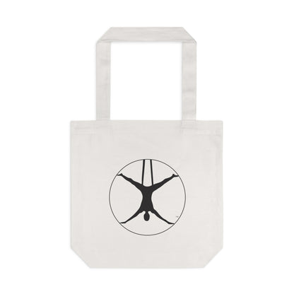 Aerial Yoga Silhouette Tote Bag | Aerialist Canvas Yoga Tote