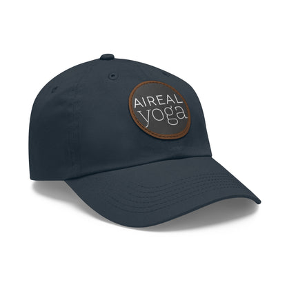 AIREAL Yoga patch hat | Dad Hat with Round Leather Patch