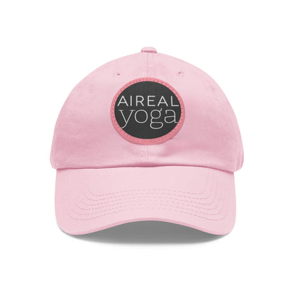 AIREAL Yoga patch hat | Dad Hat with Round Leather Patch