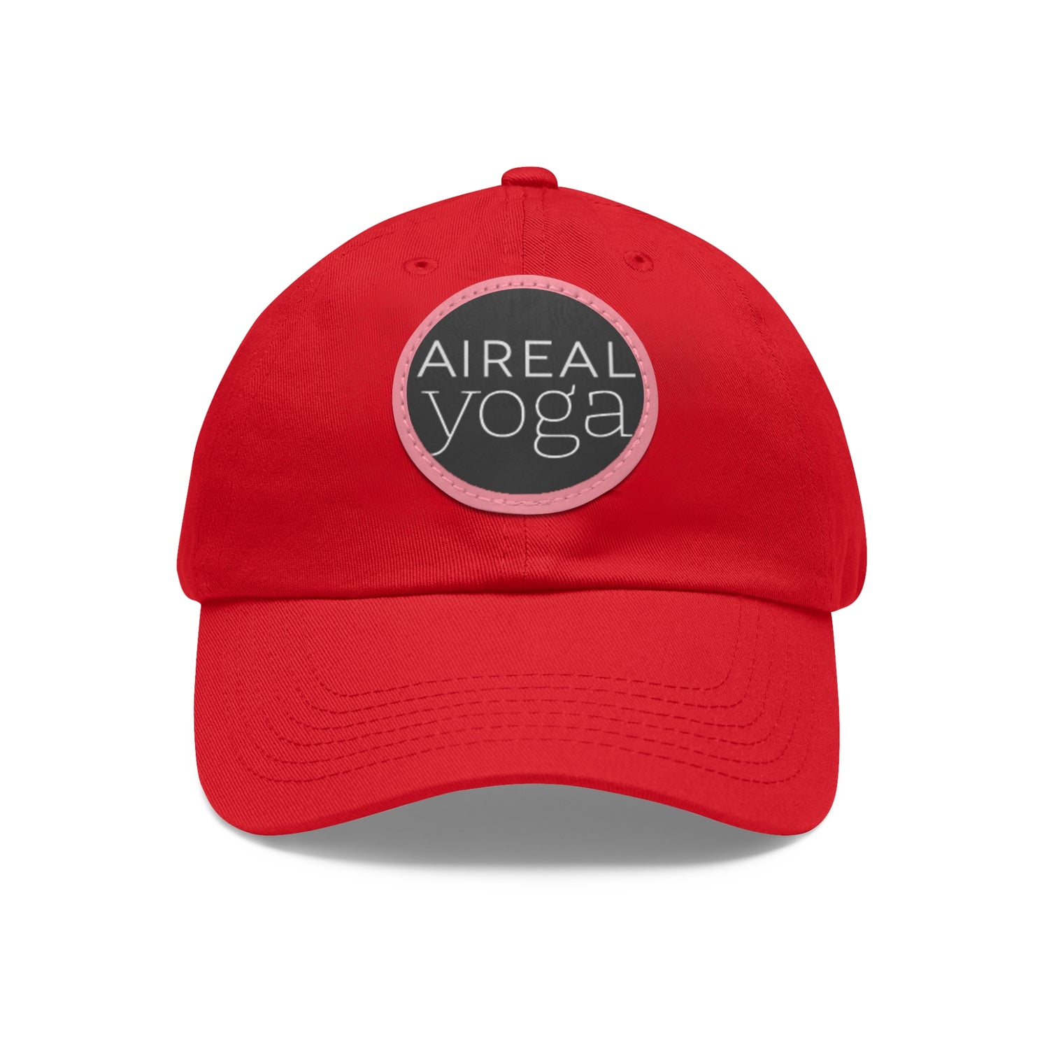 AIREAL Yoga patch hat | Dad Hat with Round Leather Patch