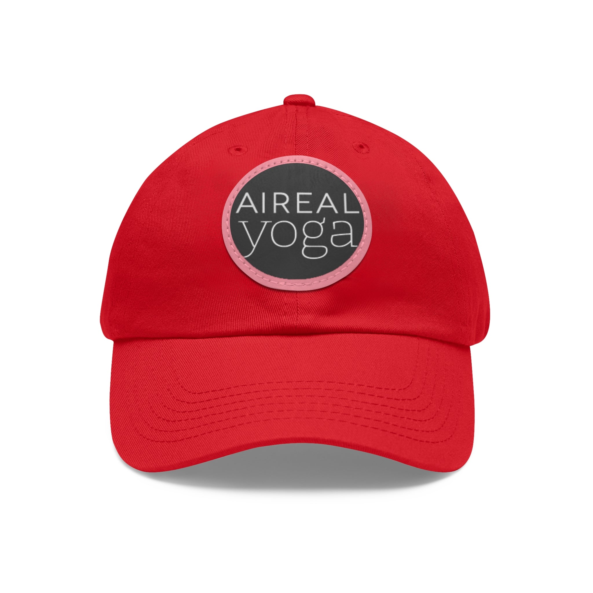 AIREAL Yoga patch hat | Dad Hat with Round Leather Patch