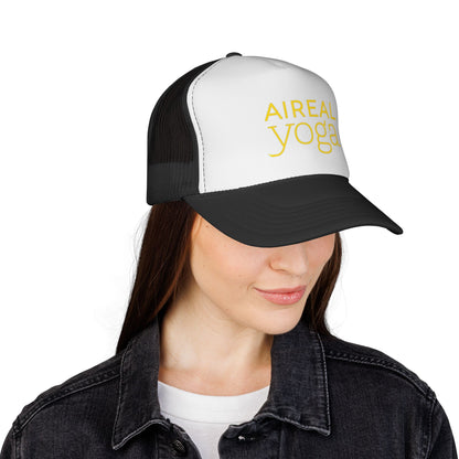 Aireal Yoga Trucker Cap | Embroidered Yoga Hat