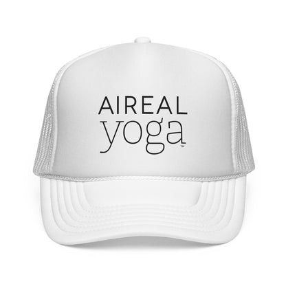 AIREAL yoga Trucker Cap | Embroidered Mesh Hat, Fitness Activewear