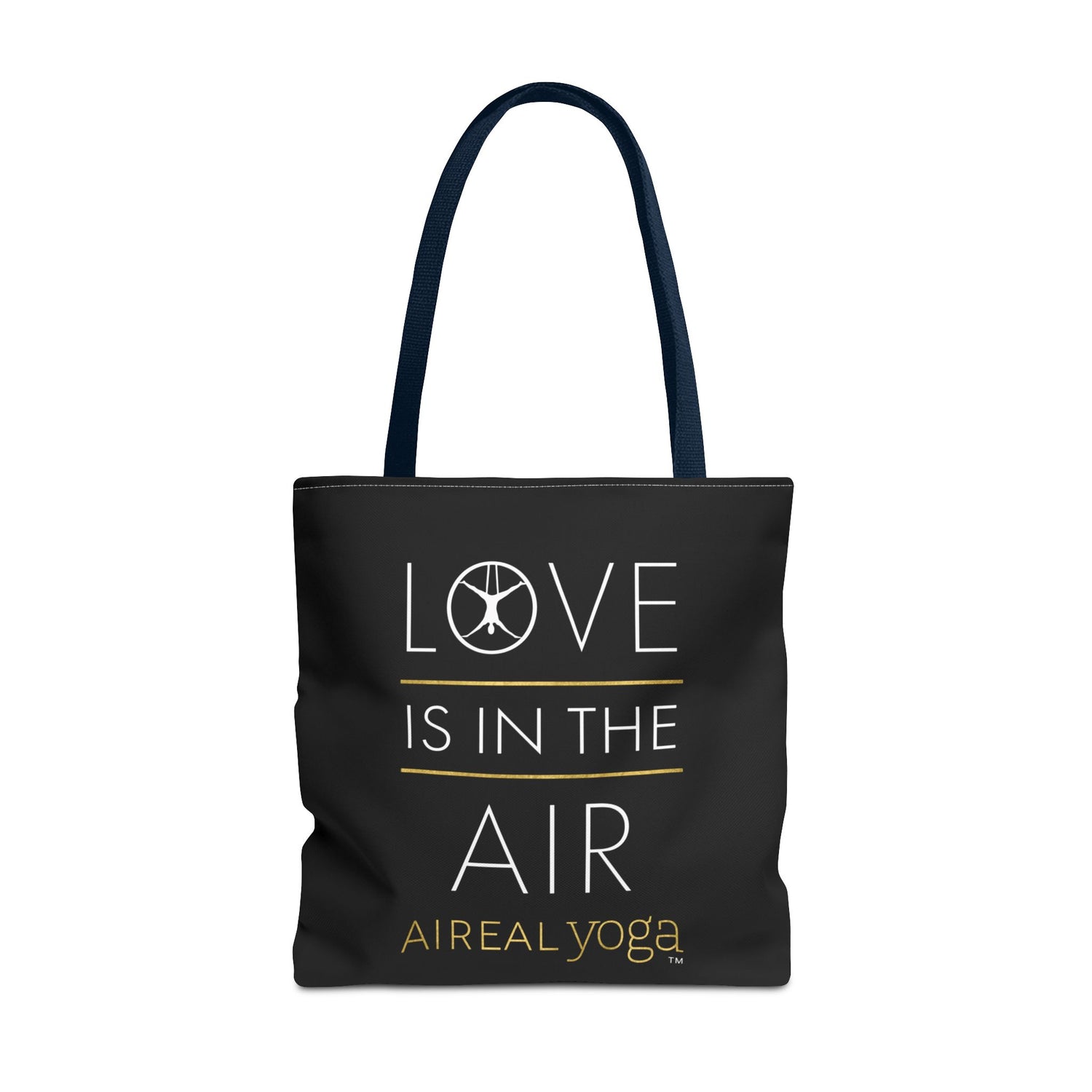 Love Is In The Air Tote Bag | Aerial Yoga Typography Tote