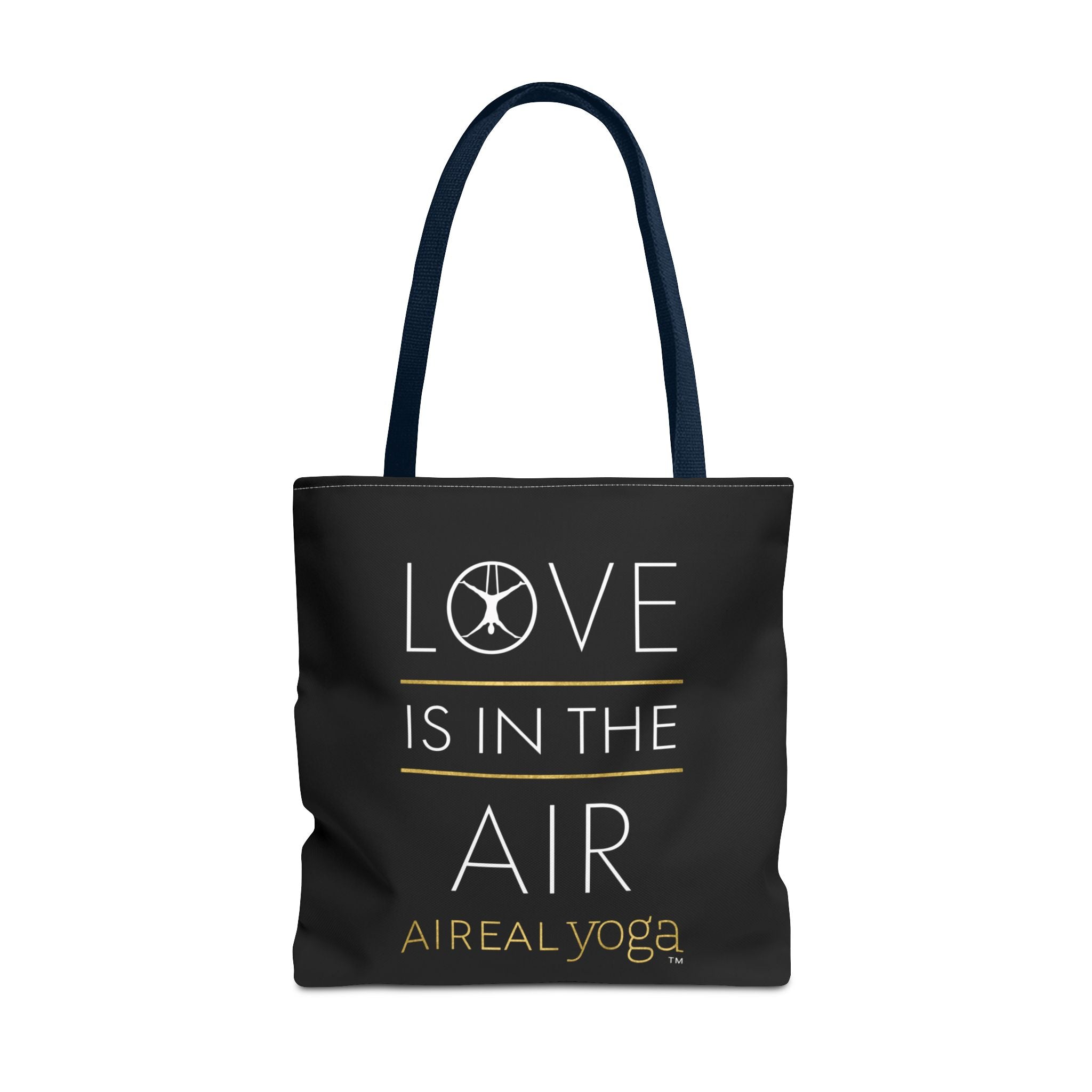 Love Is In The Air Tote Bag | Aerial Yoga Typography Tote