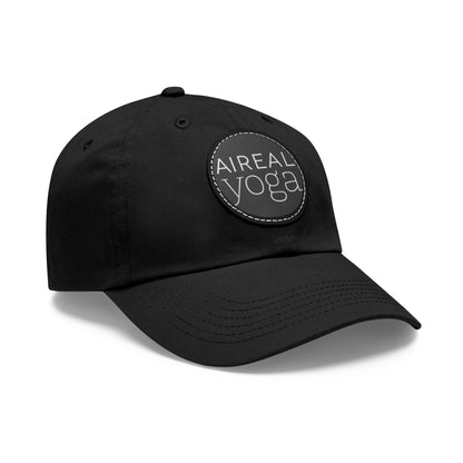 AIREAL Yoga patch hat | Dad Hat with Round Leather Patch