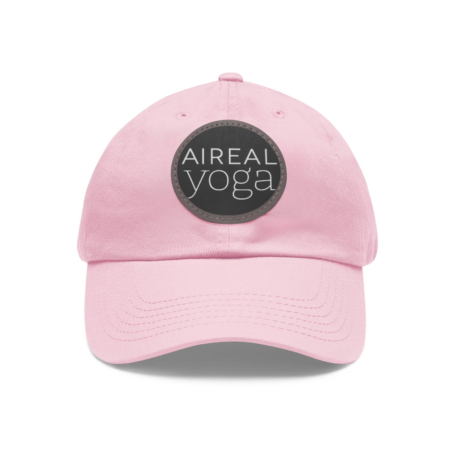 AIREAL Yoga patch hat | Dad Hat with Round Leather Patch