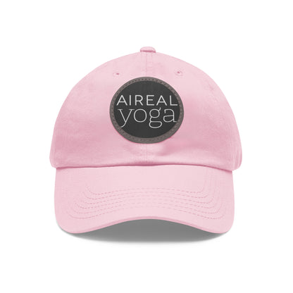 AIREAL Yoga patch hat | Dad Hat with Round Leather Patch