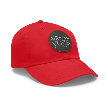 AIREAL Yoga patch hat | Dad Hat with Round Leather Patch