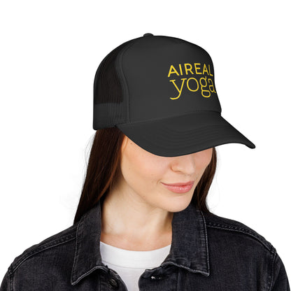 Aireal Yoga Trucker Cap | Embroidered Yoga Hat