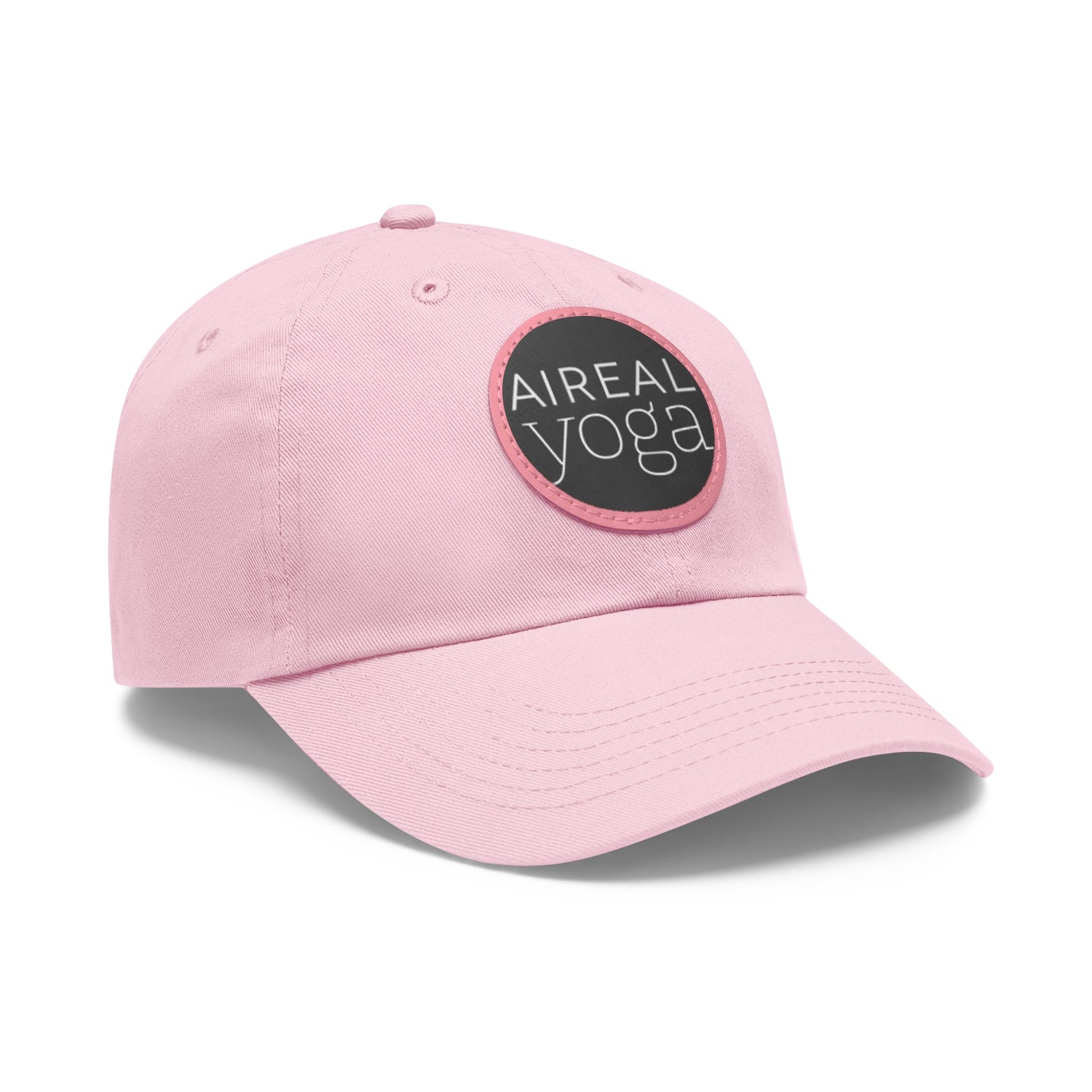 AIREAL Yoga patch hat | Dad Hat with Round Leather Patch