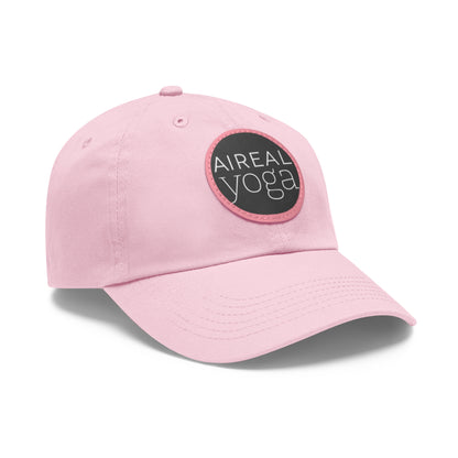 AIREAL Yoga patch hat | Dad Hat with Round Leather Patch